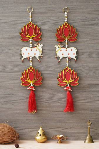 Lotus Flower Door & Wall Hanging for Diwali Decoration| Wall Decor |Temple Decor Wall Hanging