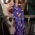 Satin silk blend violet weaving saree