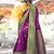Katan silk blend weaving dark magenta saree