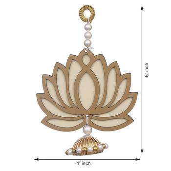 Yellow Lotus Wall Hanging |Lotus Back Drop Hanging Wall Hanging  3