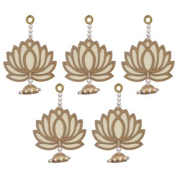 Yellow Lotus Wall Hanging |Lotus Back Drop Hanging Wall Hanging  4