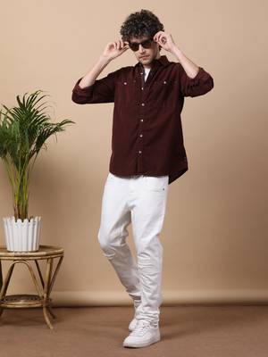 Men's smart corduroy casual shirt | shirt for men 3