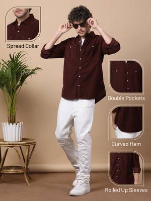 Men's smart corduroy casual shirt | shirt for men 4