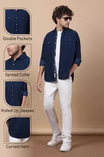 Men's smart corduroy casual shirt | shirt for men