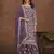 Lavender embroidery faux georgette palazzo