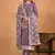 Lavender embroidery faux georgette salwar kameez