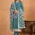 Sky blue embroidery faux georgette salwar kameez