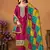 Rani Pink Embroidery Chinon Silk Punjabi Salwar Suit
