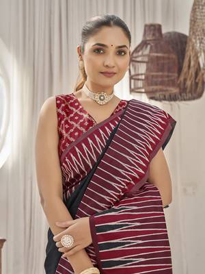 black banarasi soft silk blend woven saree with heavy jacquard work and blouse piece 4