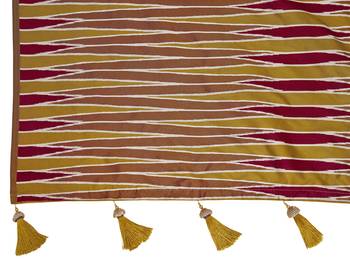 maroon banarasi soft silk blend woven saree with heavy jacquard work and blouse piece 6