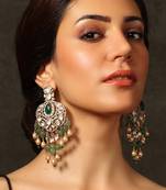 Gleaming mosaic earrings