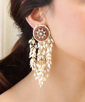 Opulent cresting dangler earrings 2