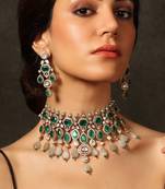 Twilight bloom necklace earrings set