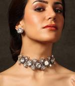 Moonlit reflection necklace set