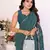 Teal Patola And Bandhej Pattern Soft Cotton Light Weight Saree 