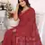 Dark Maroon Patola And Bandhej Pattern Soft Cotton Light Weight Saree 