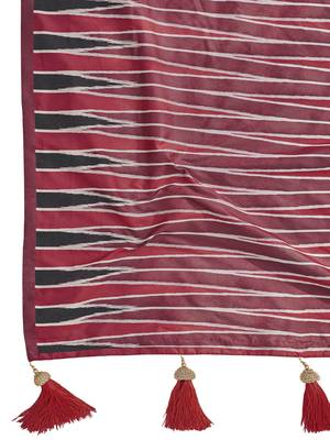 black banarasi soft silk blend woven saree with heavy jacquard work and blouse piece 6