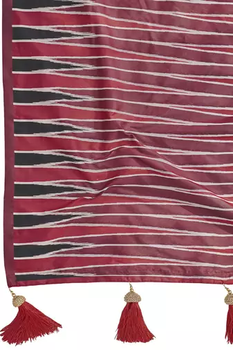 black banarasi soft silk blend woven saree with heavy jacquard work and blouse piece