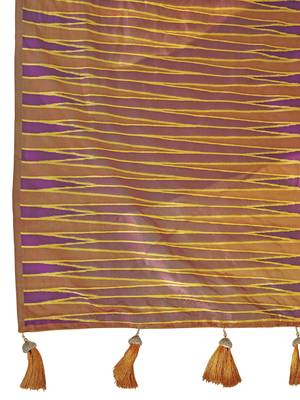 purple banarasi soft silk blend woven saree with heavy jacquard work and blouse piece 6