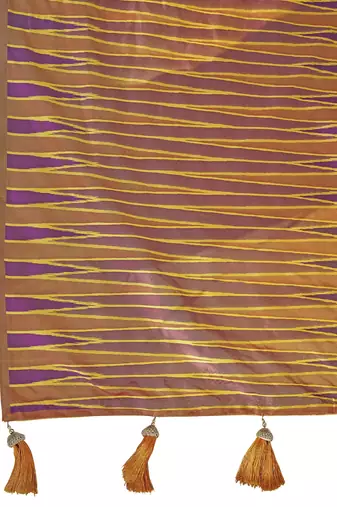 purple banarasi soft silk blend woven saree with heavy jacquard work and blouse piece