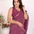 Purple Patola And Bandhej Pattern Soft Cotton Light Weight Saree 