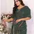 Dark Green Patola And Bandhej Pattern Soft Cotton Light Weight Saree 
