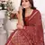 Maroon Patola And Bandhej Pattern Soft Cotton Light Weight Saree 