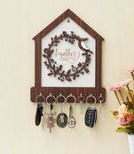 Premium Family Designer Wooden Key Holder for Home/Office Decor, Key Holder for Wall Decor