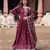 Royal Wine Silk Gown with Dupatta
