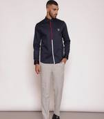 Navy cotton satincut & sew shirt