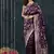 WINE silk blend saree with blouse