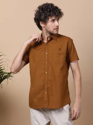 Men's linen blend casual shirt | half sleeves shirt for men 1