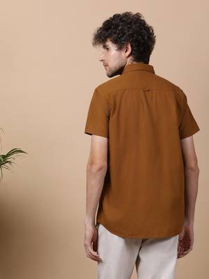 Men's linen blend casual shirt | half sleeves shirt for men 4