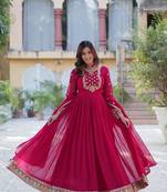Readymade gown with dupatta sets for women