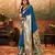 Royal blue charm paithani art silk saree