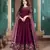 Magenta Silk Anarkali Suit for Wedding