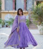 Readymade gown with dupatta sets for women 