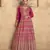 Pink Viscose Anarkali Gown Set