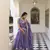 lavender Women's Gold Crush With Sequins and Thread Embroidery Lehenga Choli