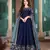 Blue Silk Anarkali Suit for Women