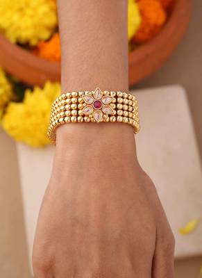Simple Gold Plated Bracelet 5