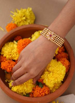 Simple Gold Plated Bracelet 1