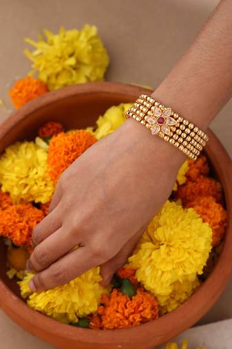 Simple Gold Plated Bracelet