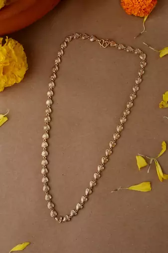 Gold-Plated Heart-Shaped Necklace