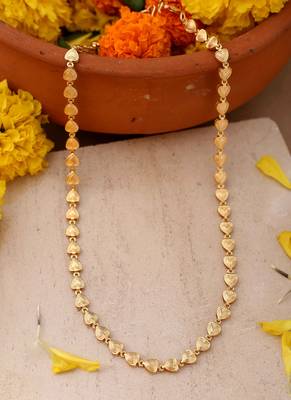 Gold-Plated Heart-Shaped Necklace 1