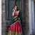 red Narayan Pattu With Zari Weaving Work Lehenga Choli
