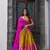 mustard Narayan Pattu With Zari Weaving Work Lehenga Choli