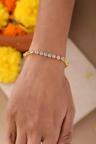 White Gold Plated Bracelet for Wedding
