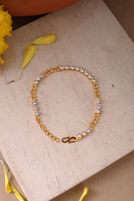 White Gold Plated Bracelet for Wedding 1