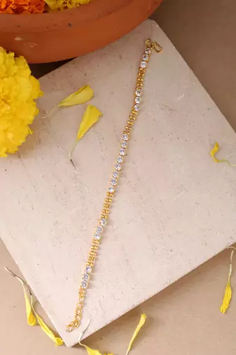 White Gold Plated Bracelet for Wedding